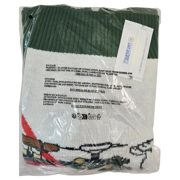 Peanuts by Sanctuary Sweater Women Green (Charlie Brown & Snoopy) Holiday NWT - Picture 3 of 3